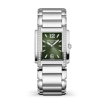 Twenty~4 Quartz Ladies Watch, Stainless Steel with 36 Diamond (~0.42 Ct), 25.1 X 30 Mm, Ref# 4910/1200A-011