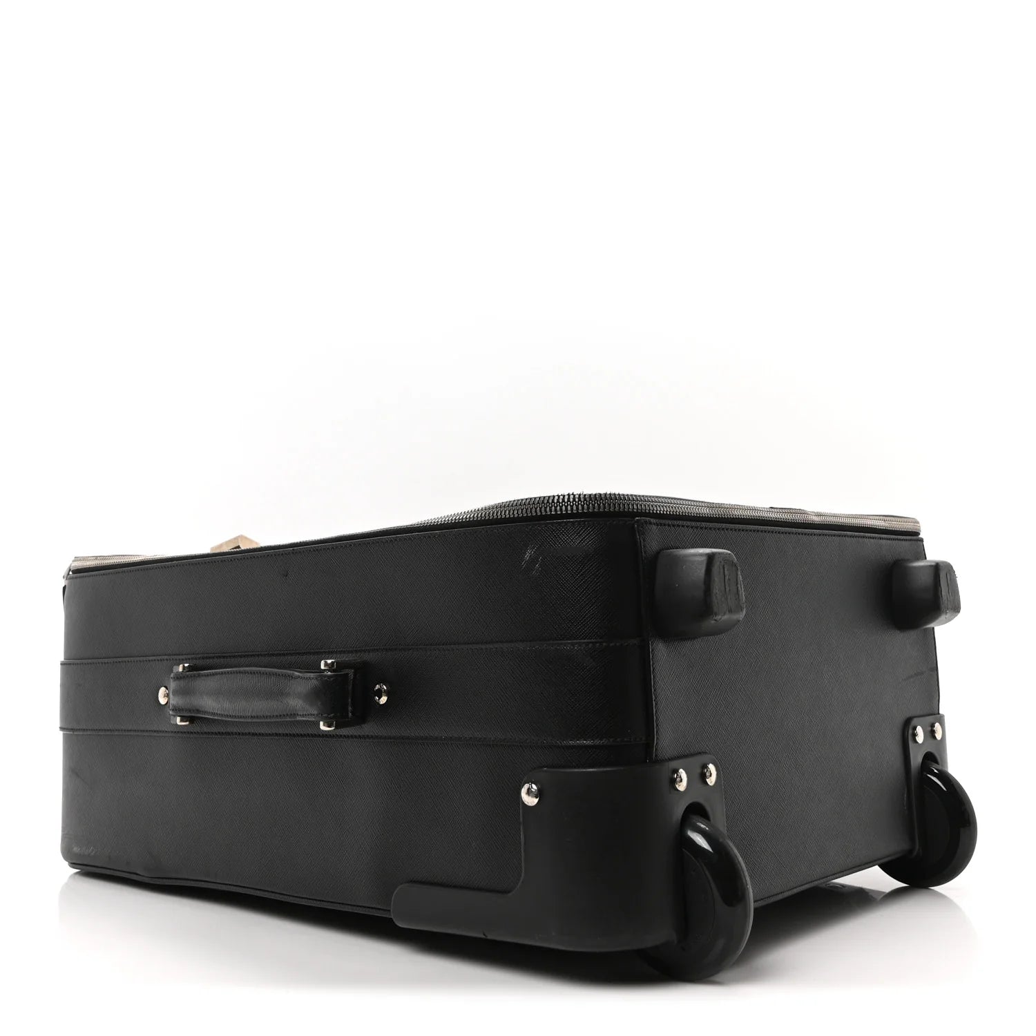Saffiano Trolley Luggage Black