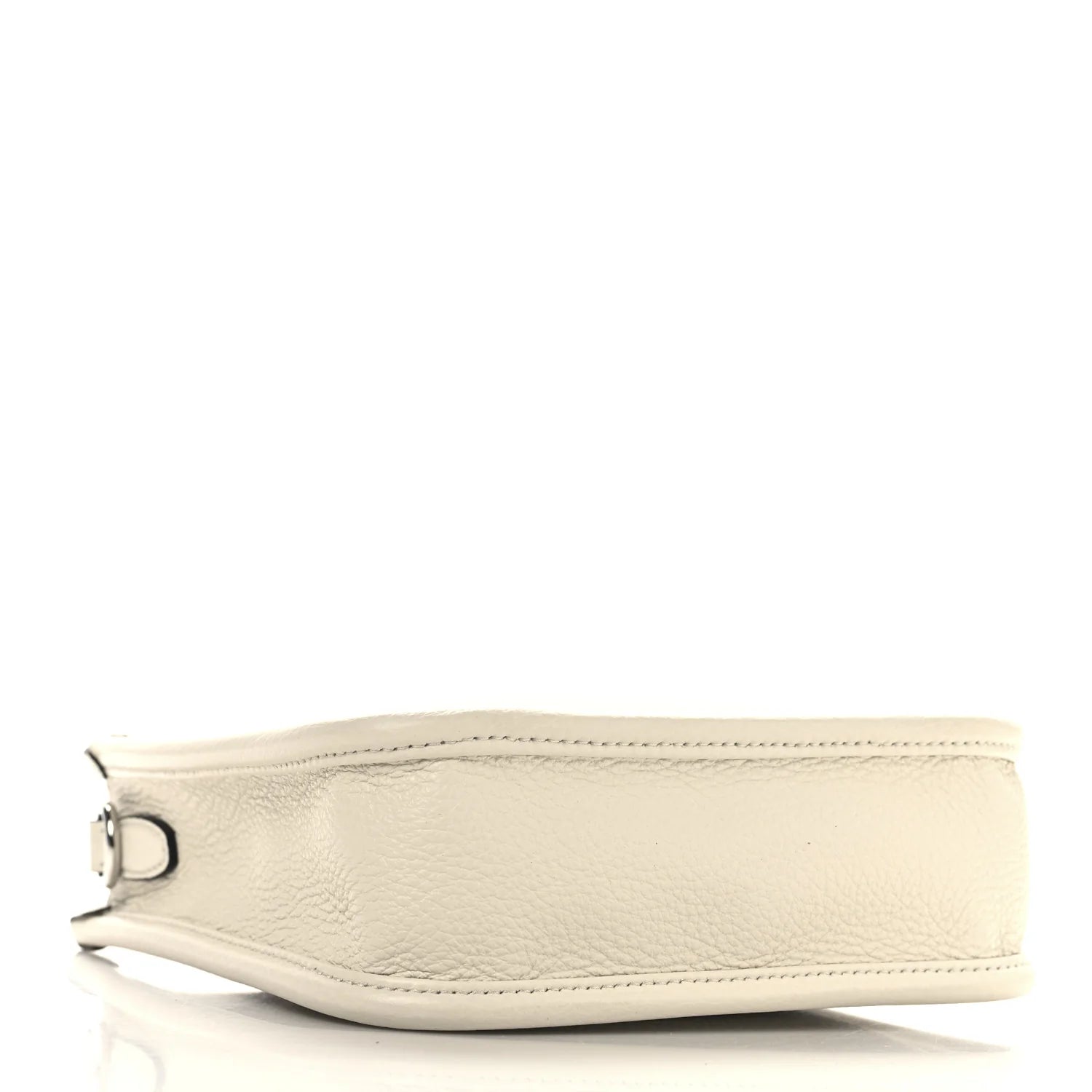 Vitello Daino Soft Mini Hobo Messenger Bag White