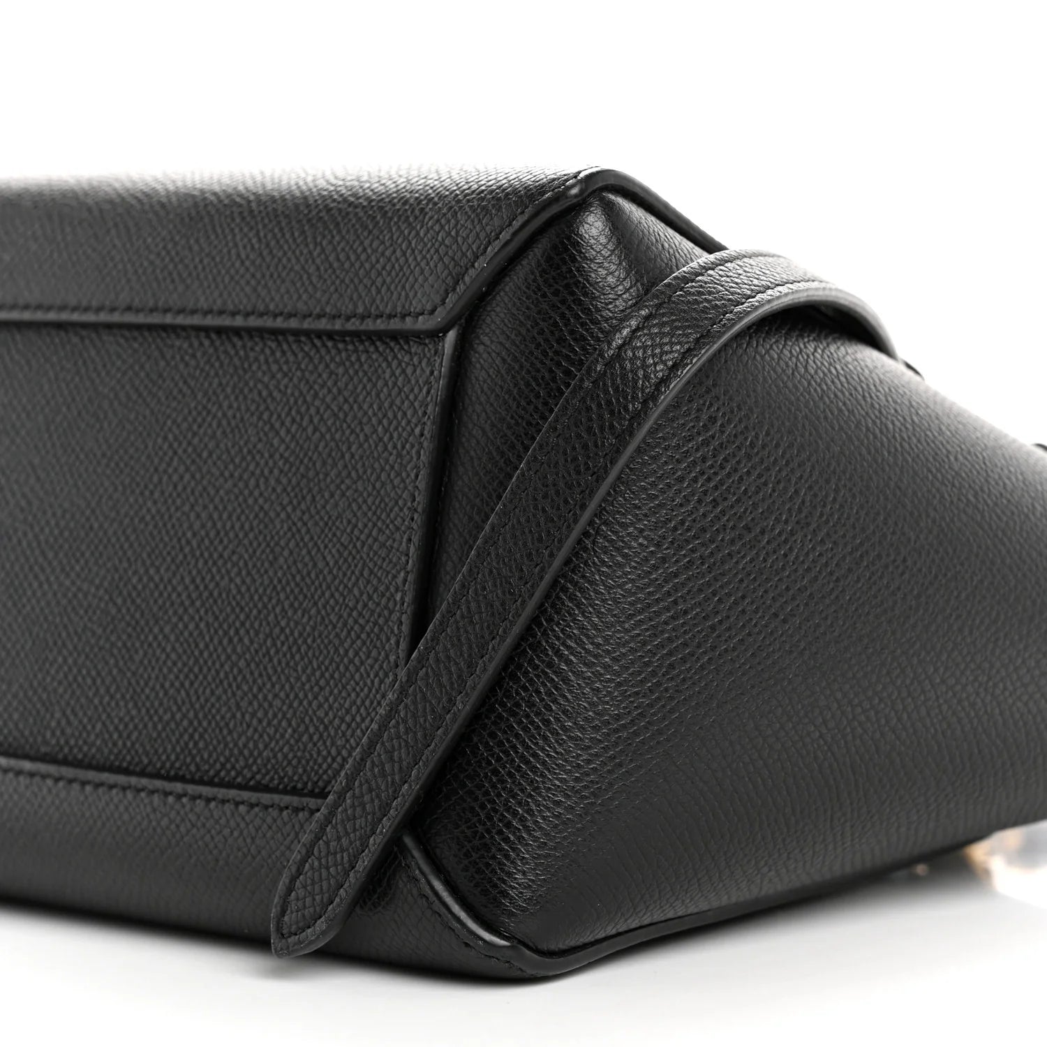 Grained Calfskin Nano Belt Bag Black