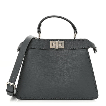 Cuoio Romano Selleria Chamois Small Peekaboo I SEE U Satchel Tempesta