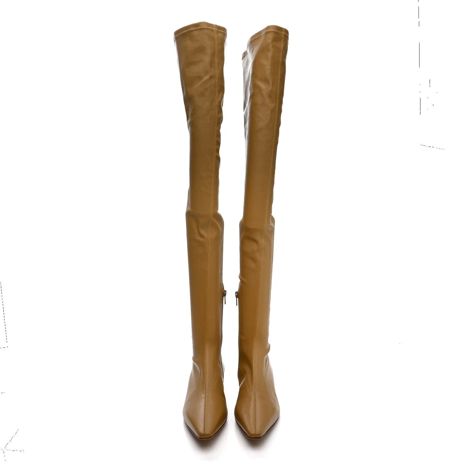 Cocktail Stretch Nappa Almond Boots 37.5 Fudge