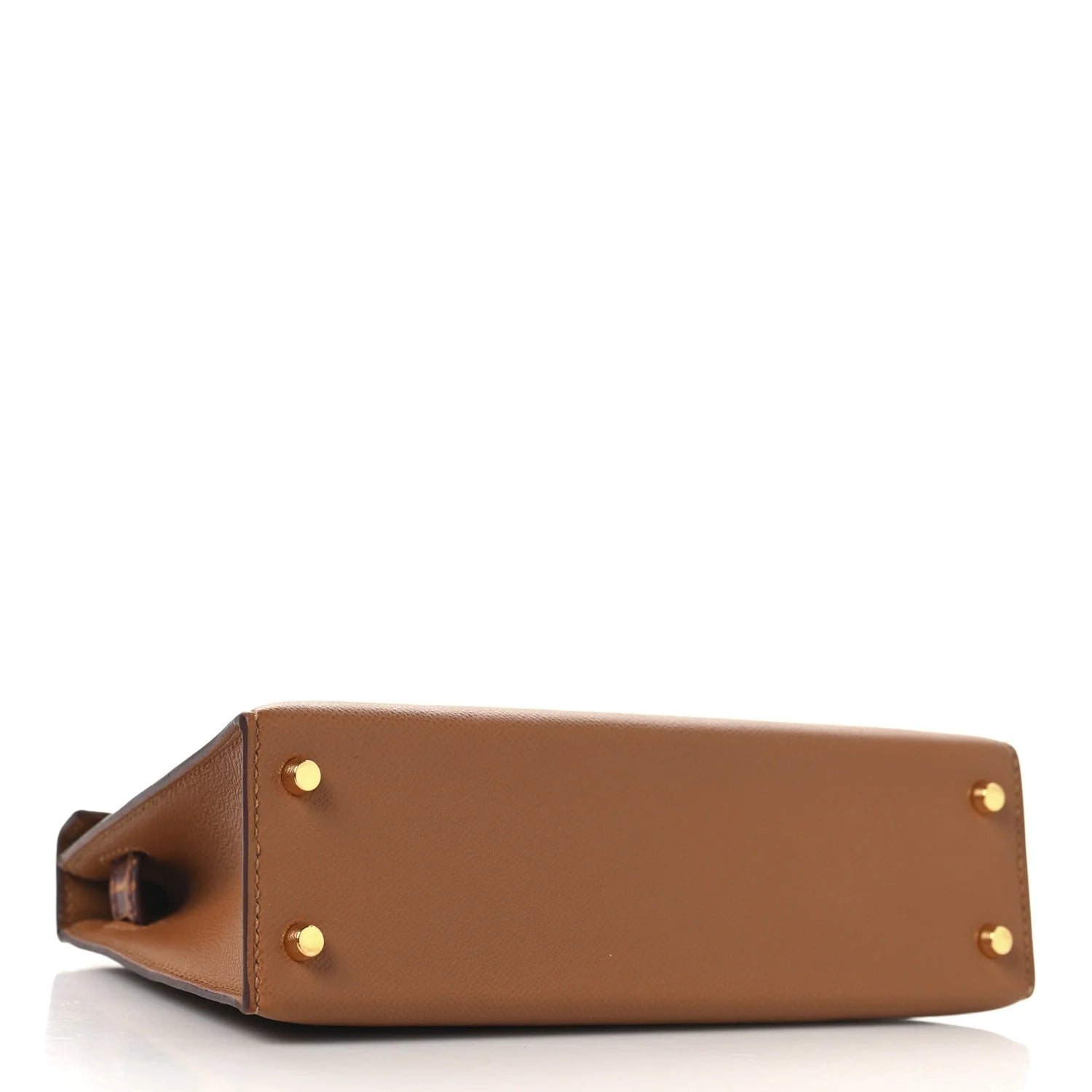 Madame Calfskin Matte Alligator Mini Kelly Sellier Touch 20 Gold Miel