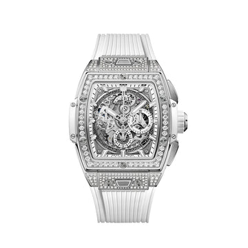 Spirit of Big Bang TITANIUM WHITE PAVÉ Ref# 642.NE.2010.RW.1604