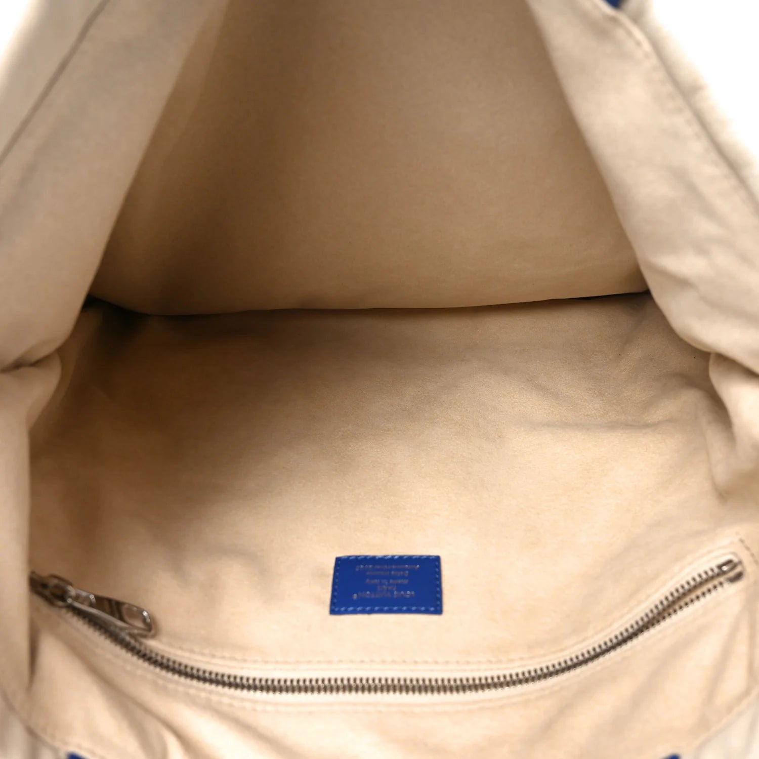 Nubuck Dust Bag Tote Ecru White