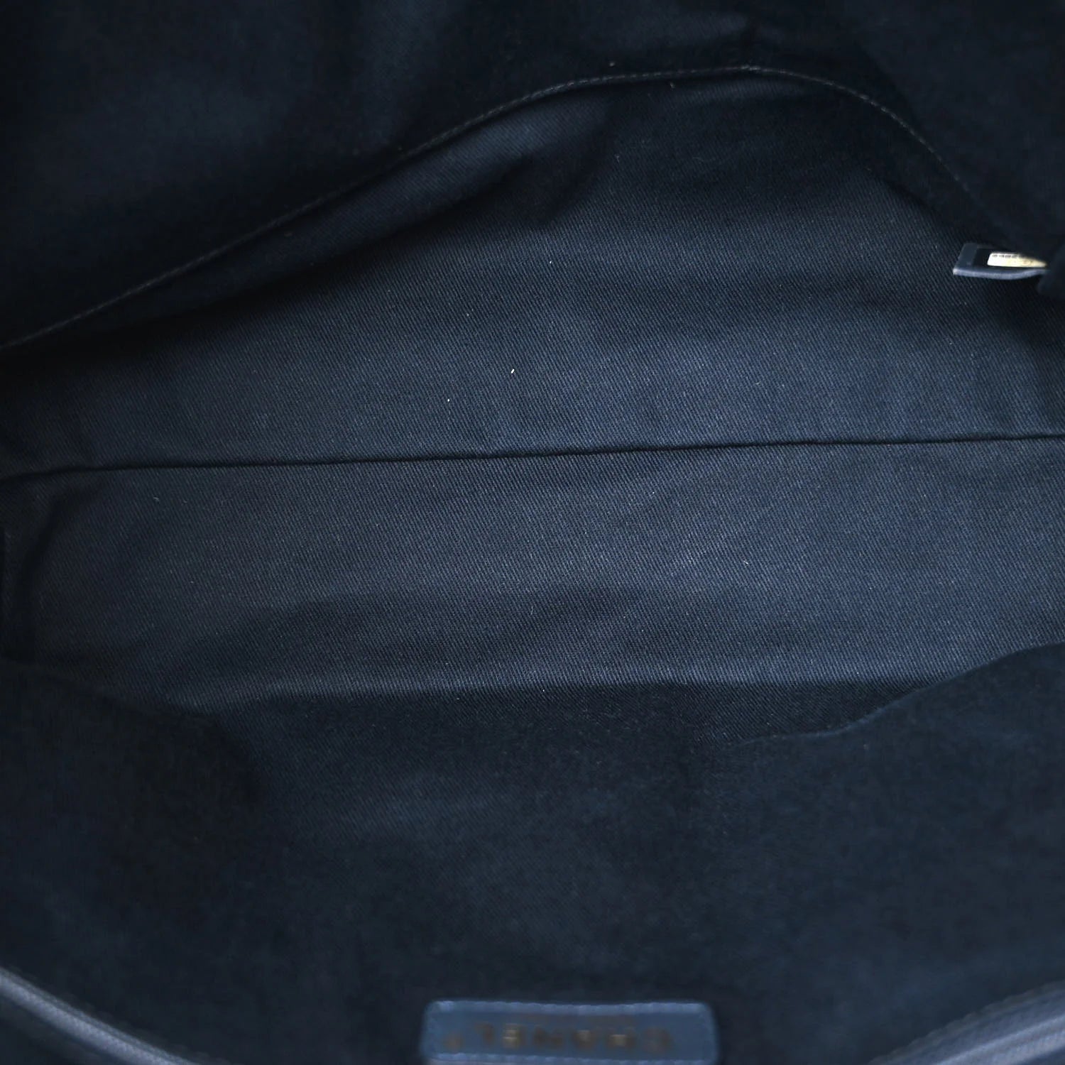 Mixed Fibers Small Deauville Tote Navy Blue