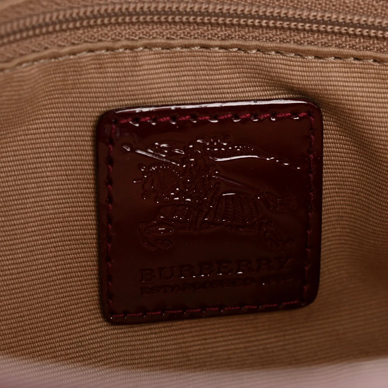 Patent Nova Check Newbury Dark Red