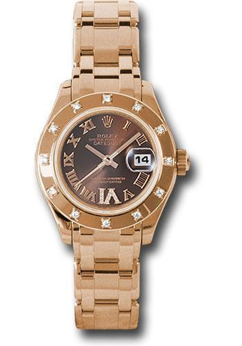 Rolex Datejust Pearlmaster Watch: 80315 Brrd