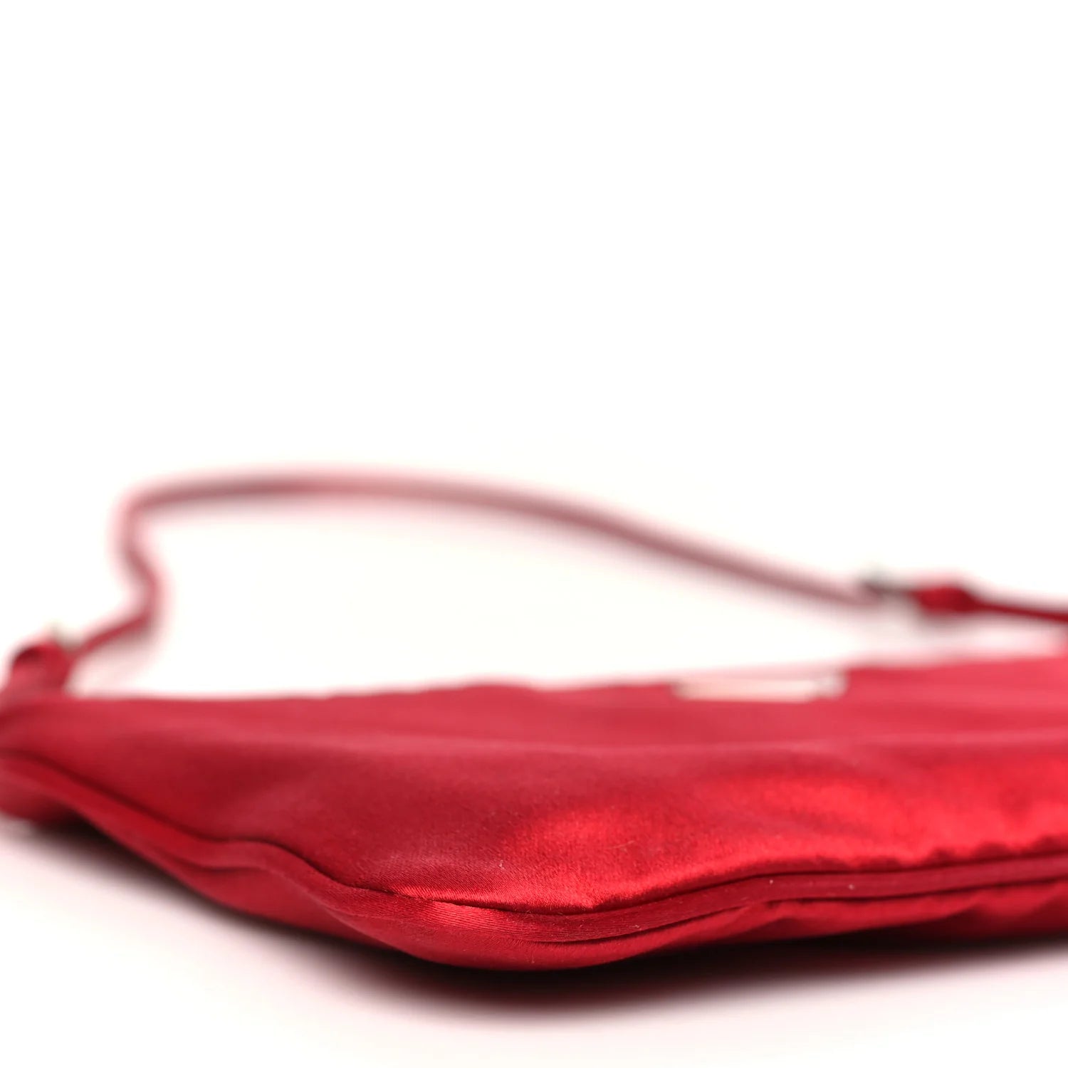 Satin Pochette Bag Red