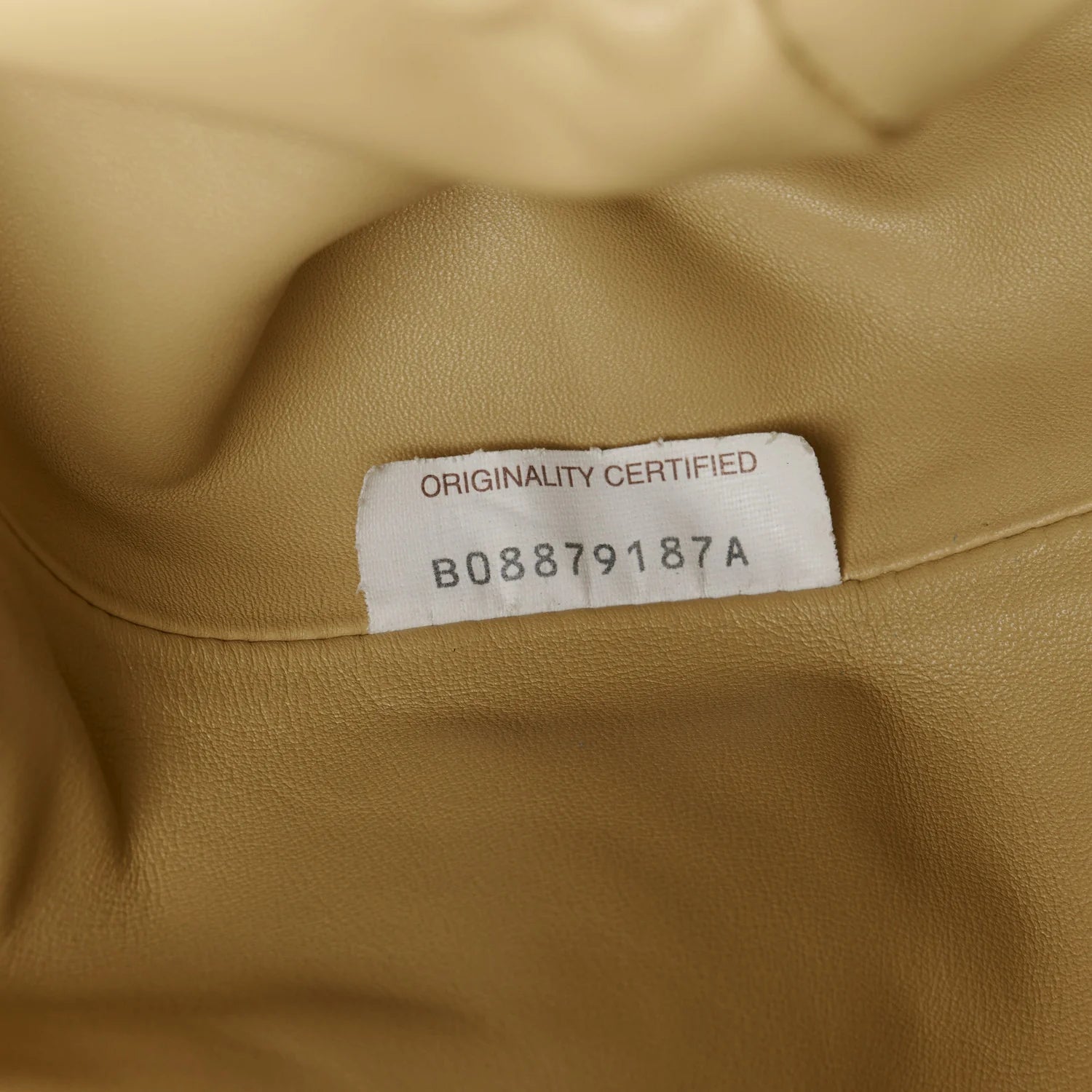 Smooth Butter Calf the Pouch Oversized Clutch Tapioca