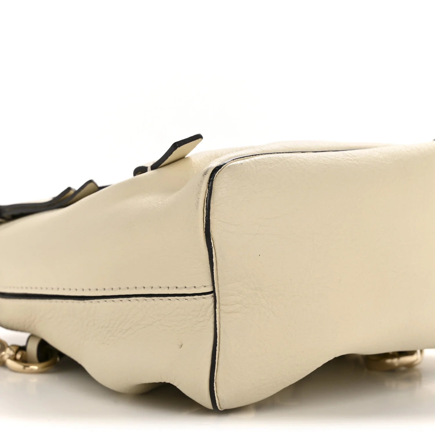 Suede Calfskin Mini Faye Backpack off White