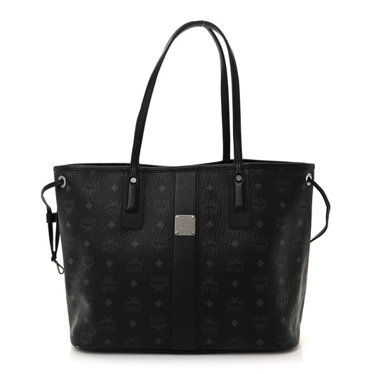 Visetos Medium Liz Reversible Shopper Tote Black