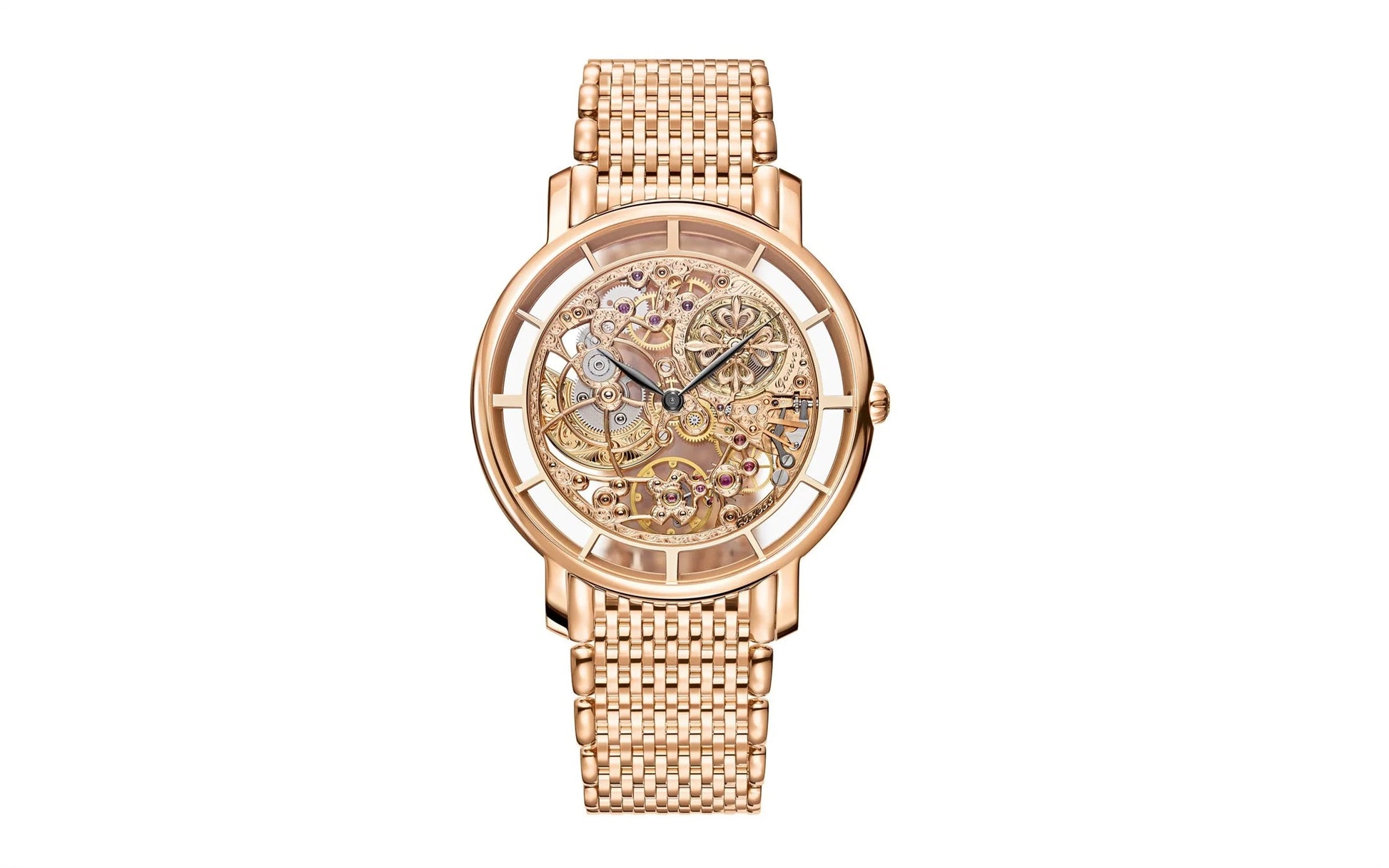 Complication Calatrava Skeleton Movement with Hand-Engraved Decoration, 18K Rose Gold, 39Mm, Ref# 5180/1R-001