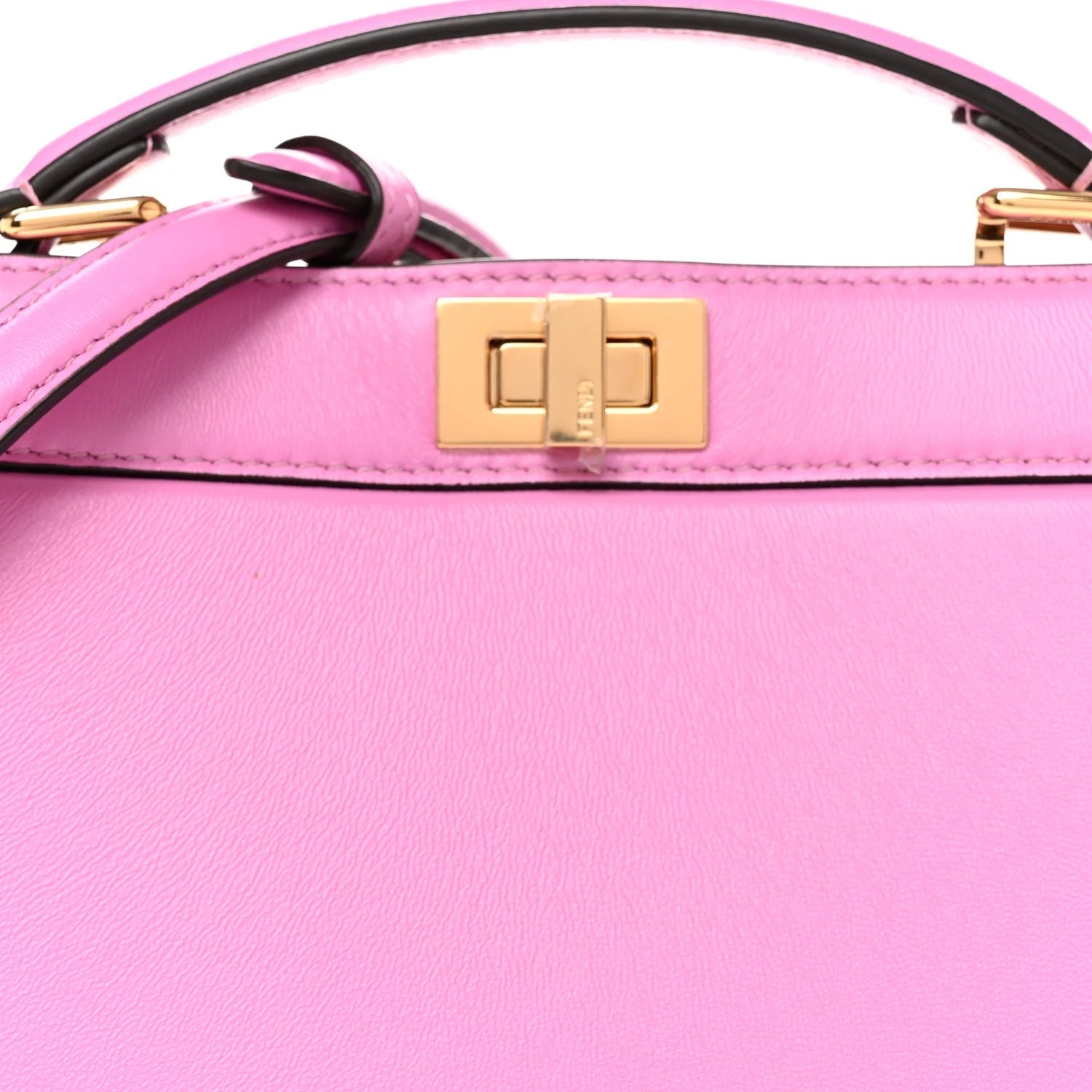 Shiny Nappa Petite Peekaboo I SEE U Satchel Rosa