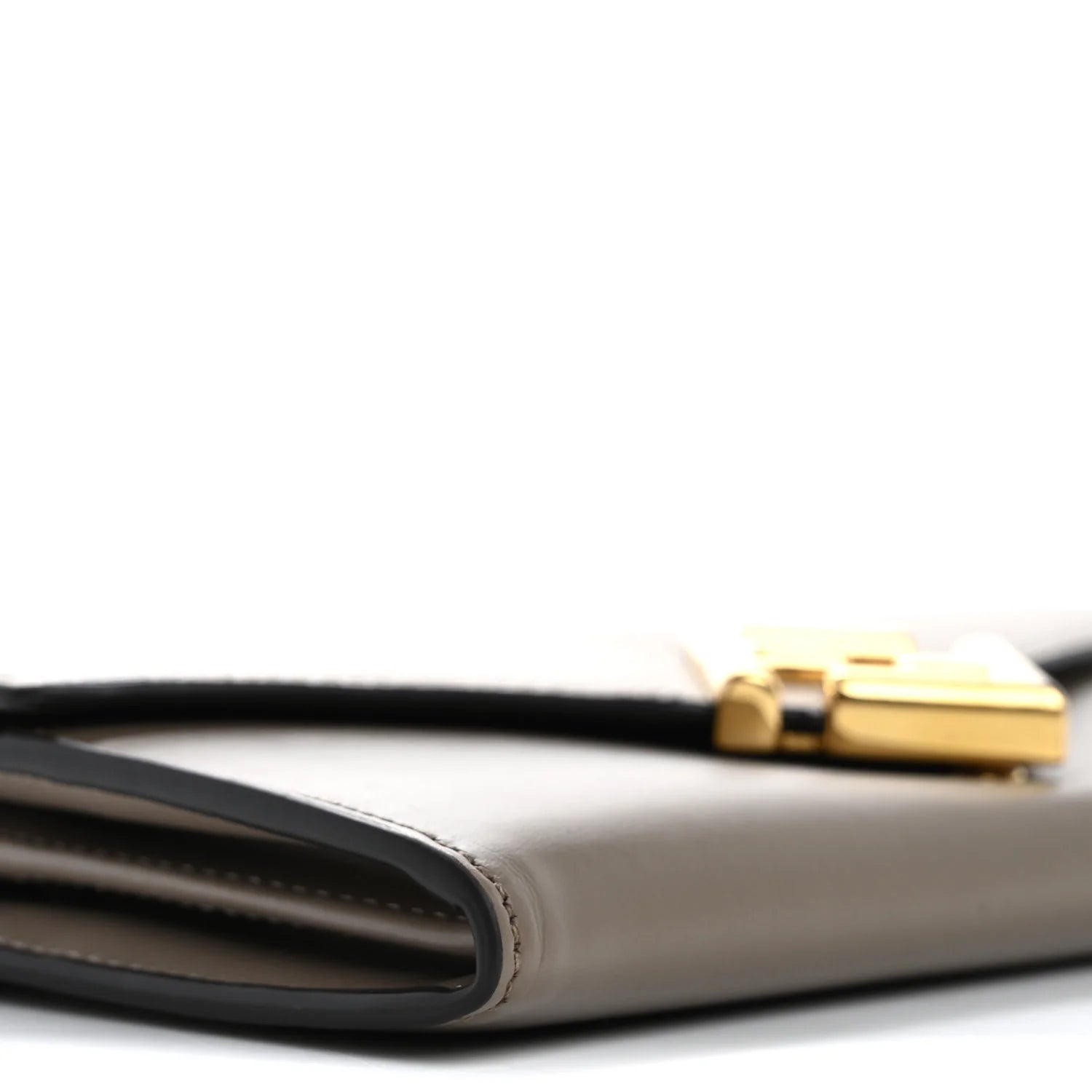 Vitello King Cruise FF Diamonds Continental Envelope Wallet on Chain Truffle Dove