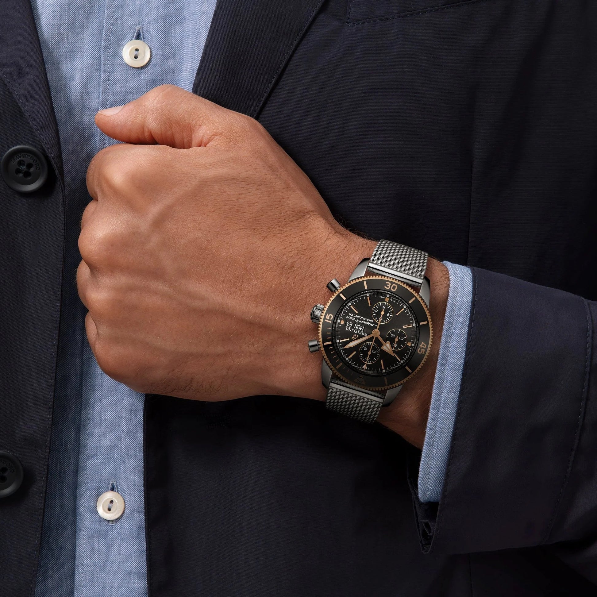 Superocean Heritage Chronograph 44, Ref# U13313121B1A1, Box and Papers