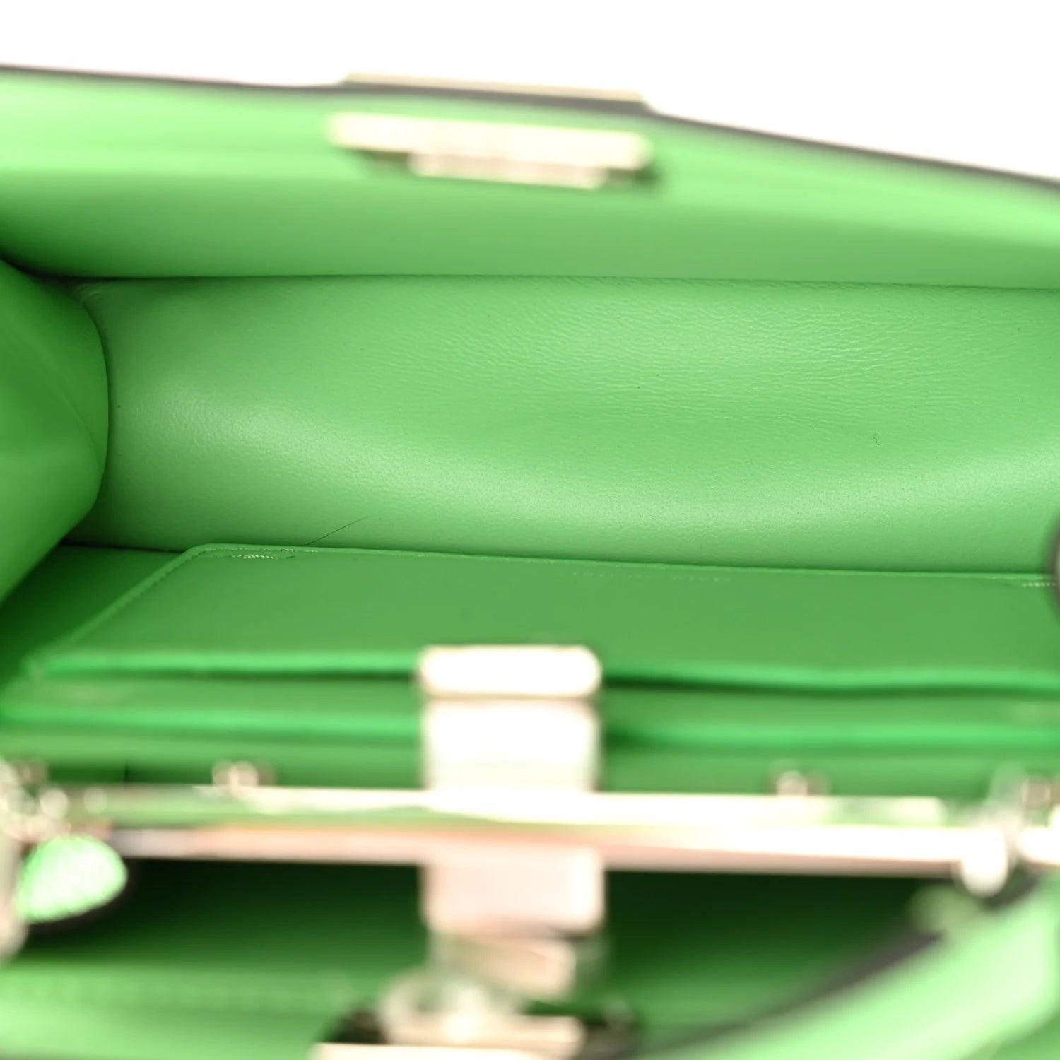 Shiny Nappa Petite Peekaboo I SEE U Satchel Edamame