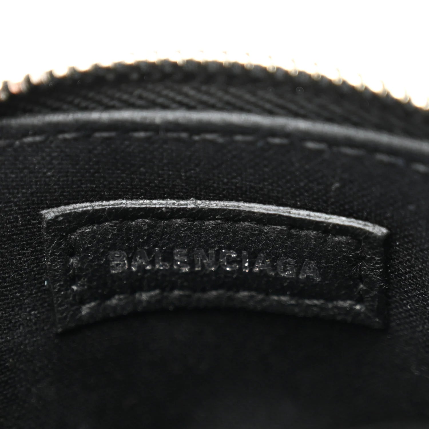 Shiny Calfskin Logo Crocodile Embossed Mini Ville Top Handle Bag Black