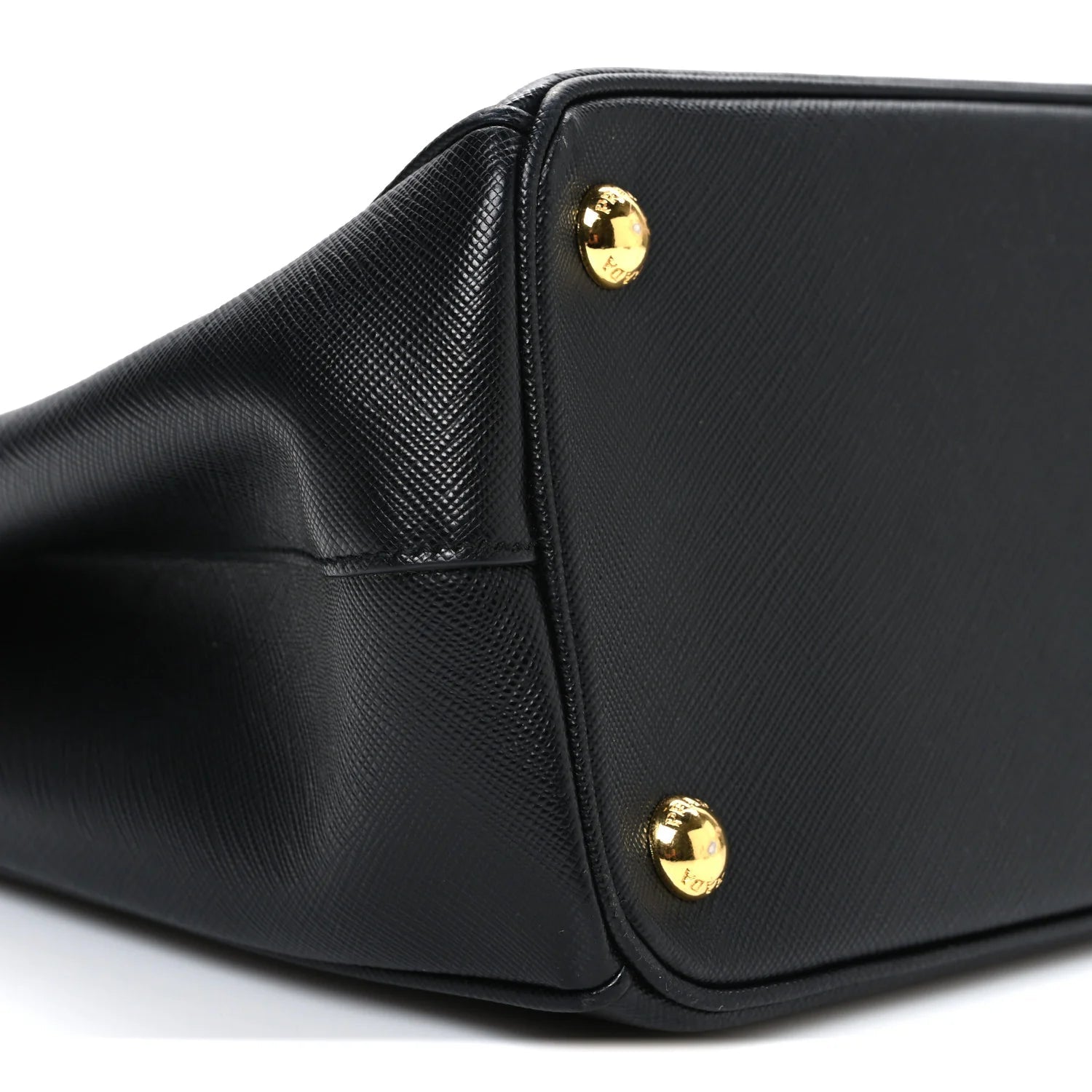 Saffiano Small Galleria Double Zip Tote Black