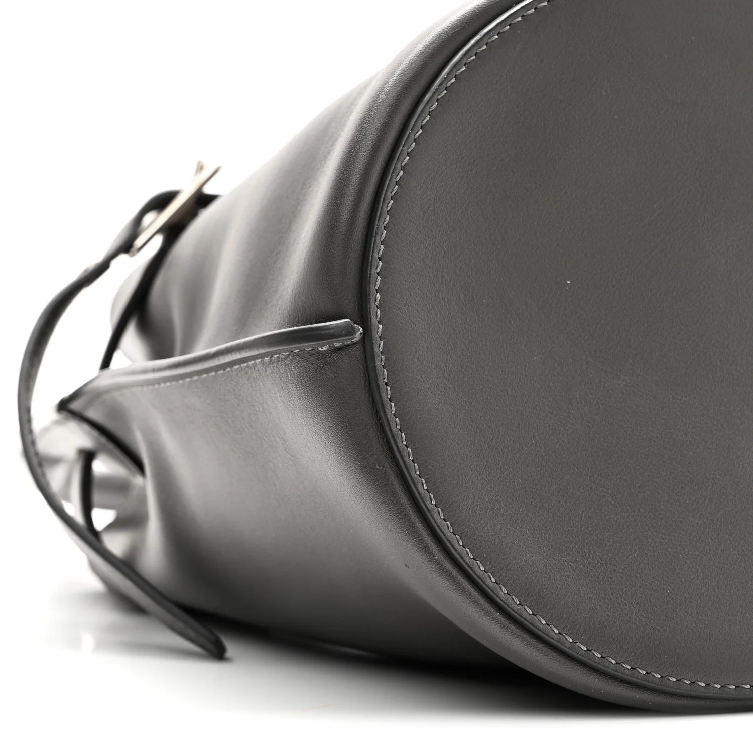 Smooth Calfskin Nano Big Bag Bucket Grey