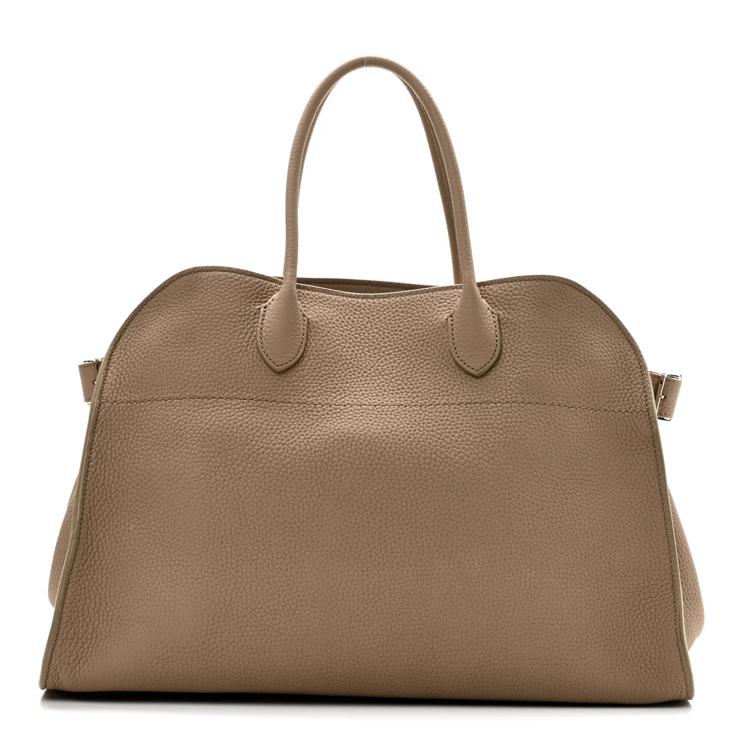 Matte Grained Calfskin Soft Margaux 15 Dark Taupe