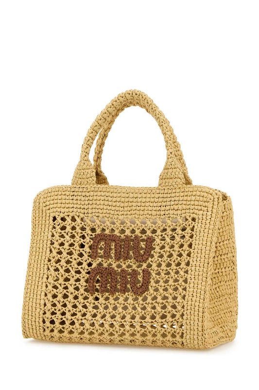 RAFFIA EFFECT YARN HANDBAG