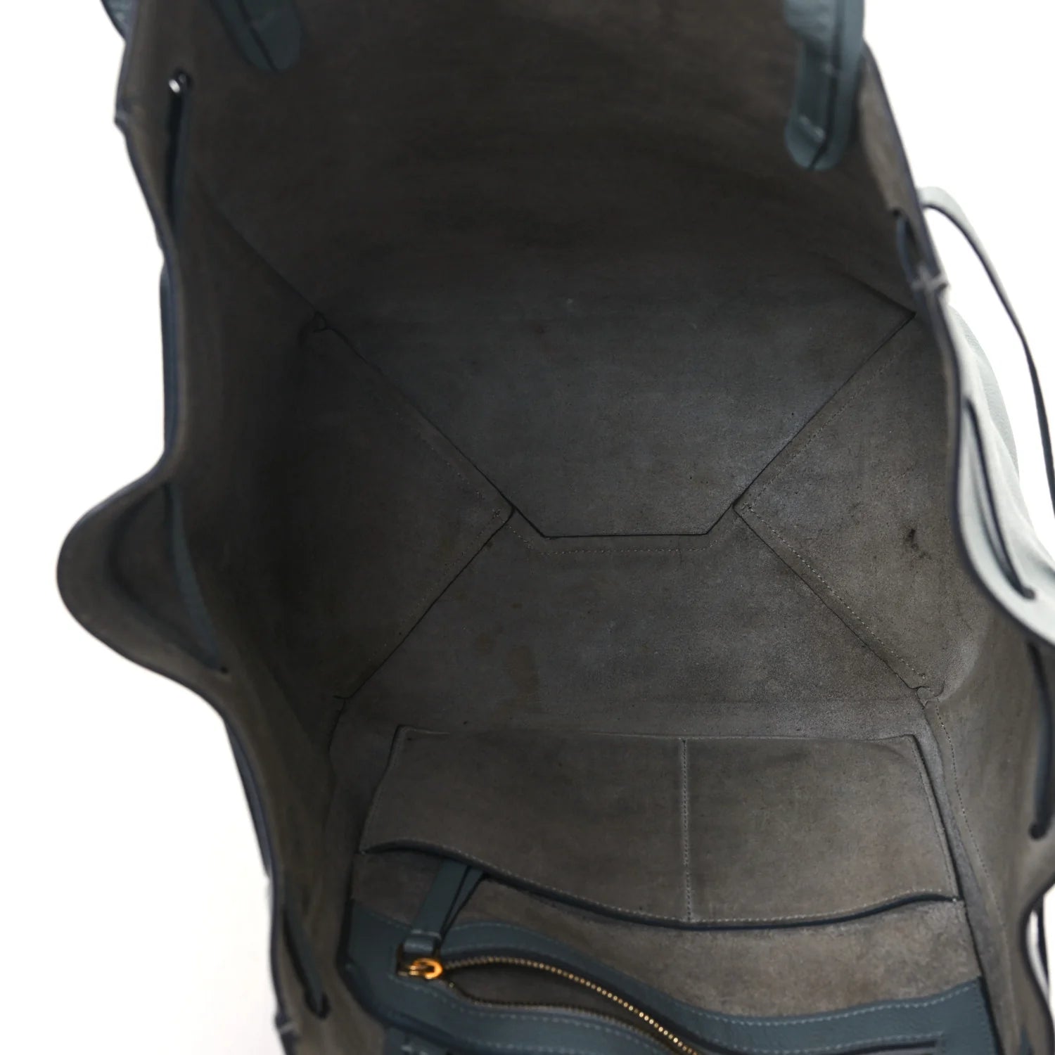 Soft Grained Calfskin Small Belt Cabas Phantom Storm