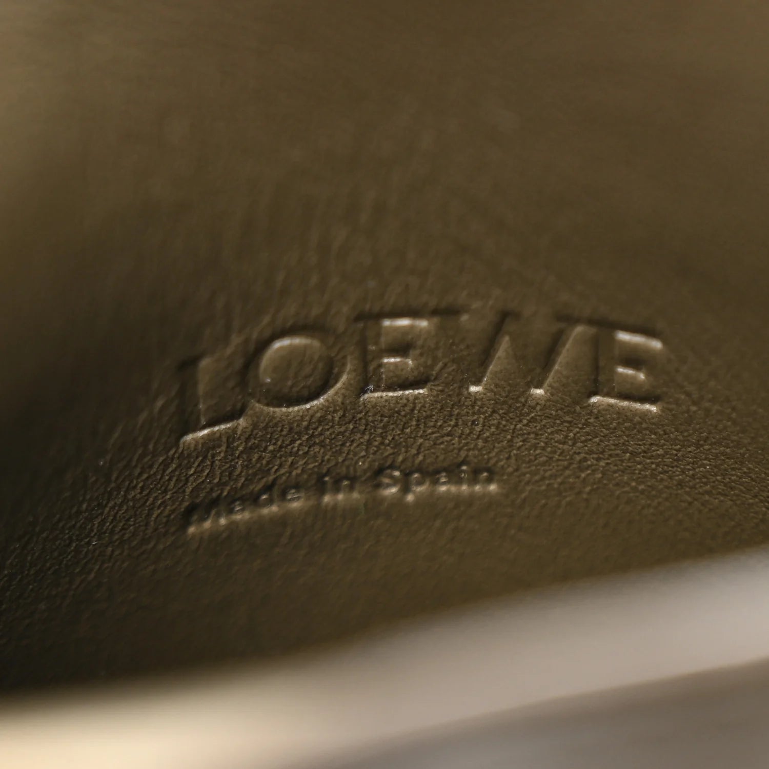 Smooth Calfskin Dice Pocket Khaki Green