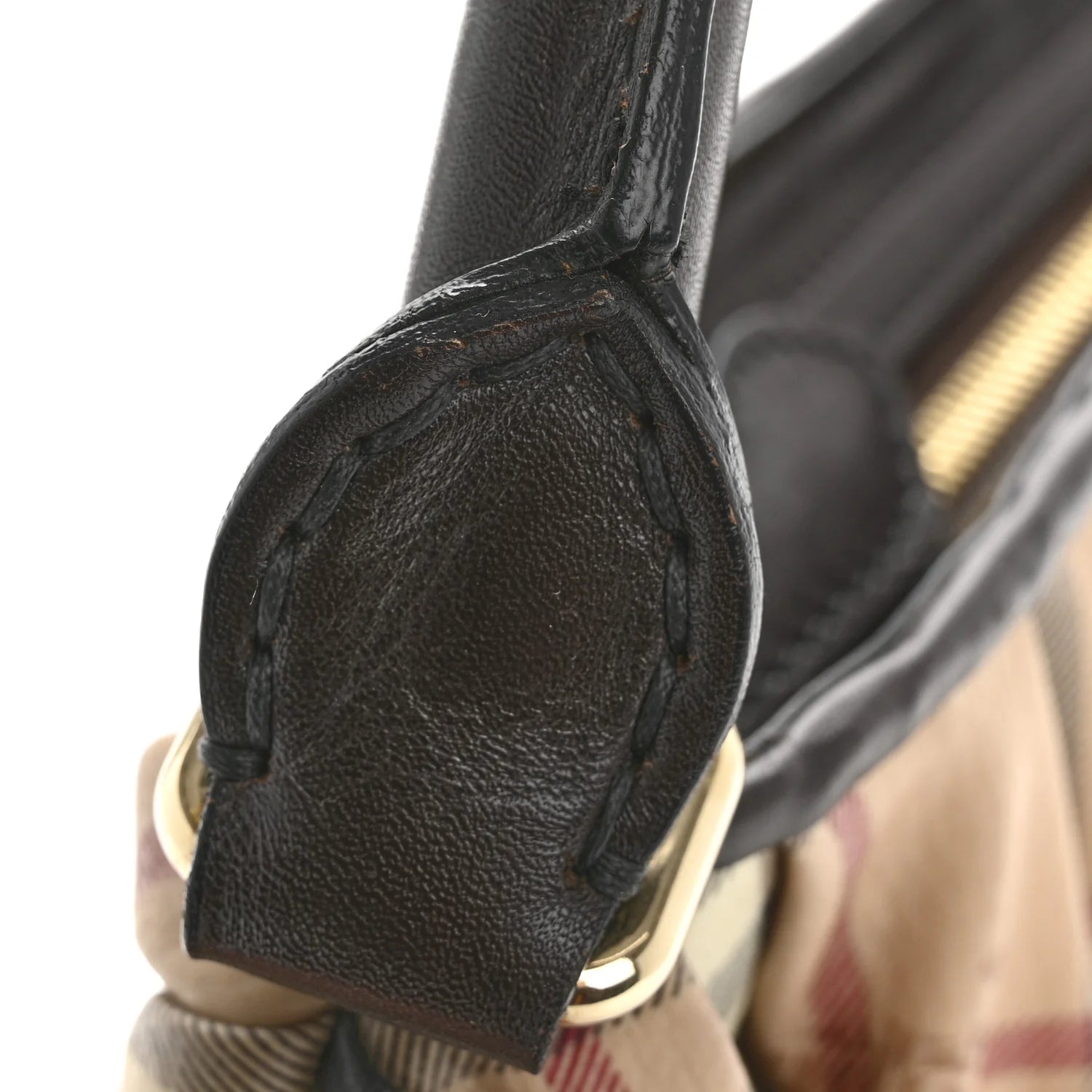 Haymarket Check Knot Shoulder Bag Chocolate