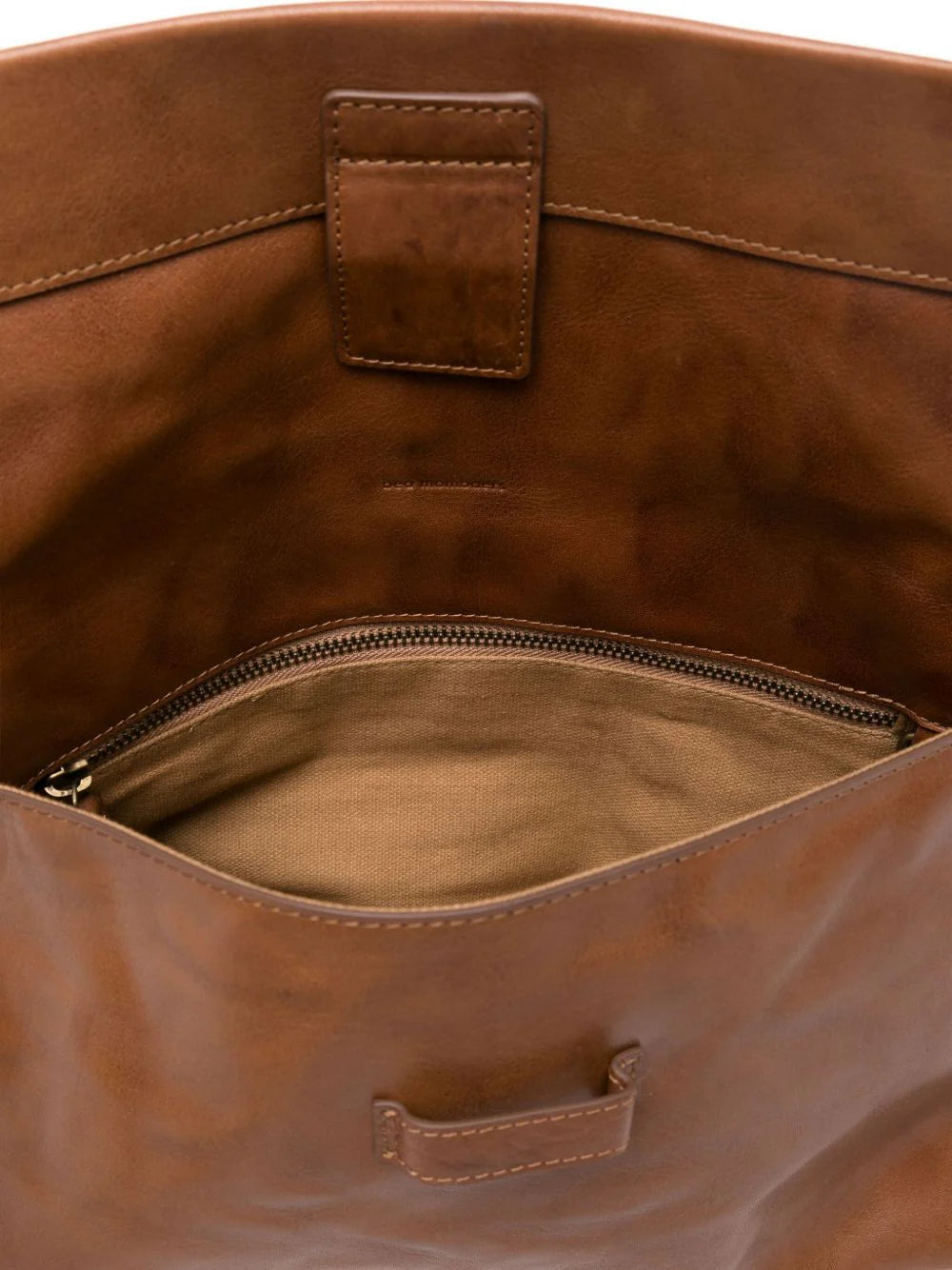 LEATHER FOLDOVER BAG