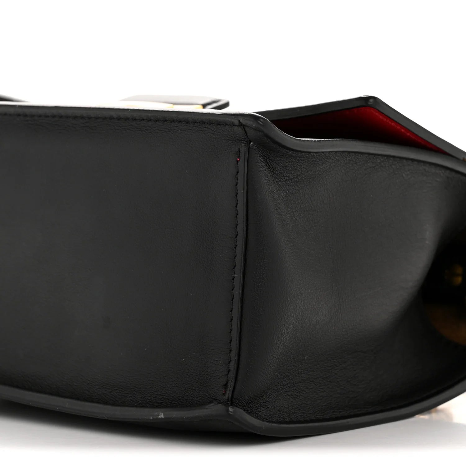 Vitello Grace Matte Small Kan U Shoulder Bag Black