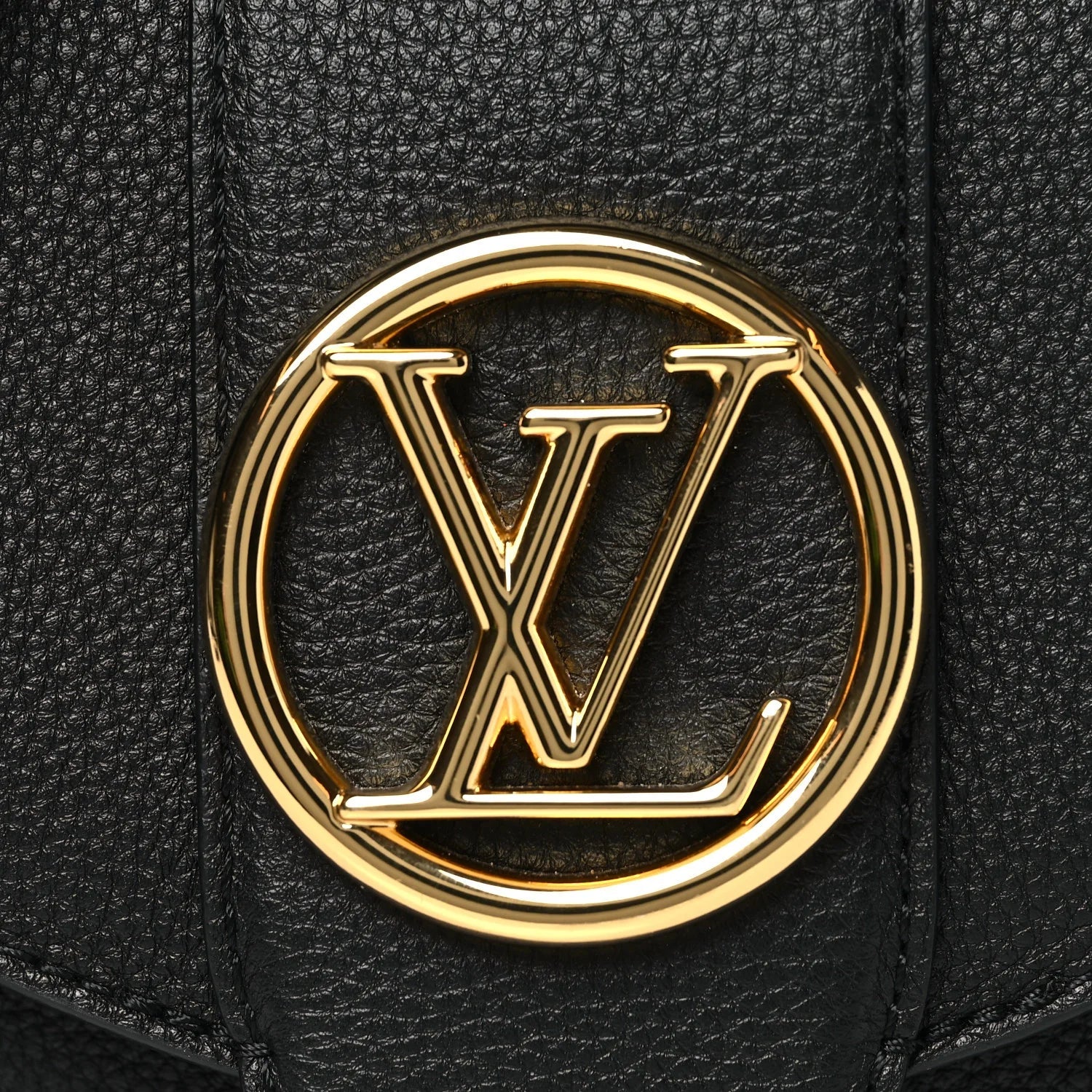 Grained Calfskin LV Pont 9 Soft PM Black