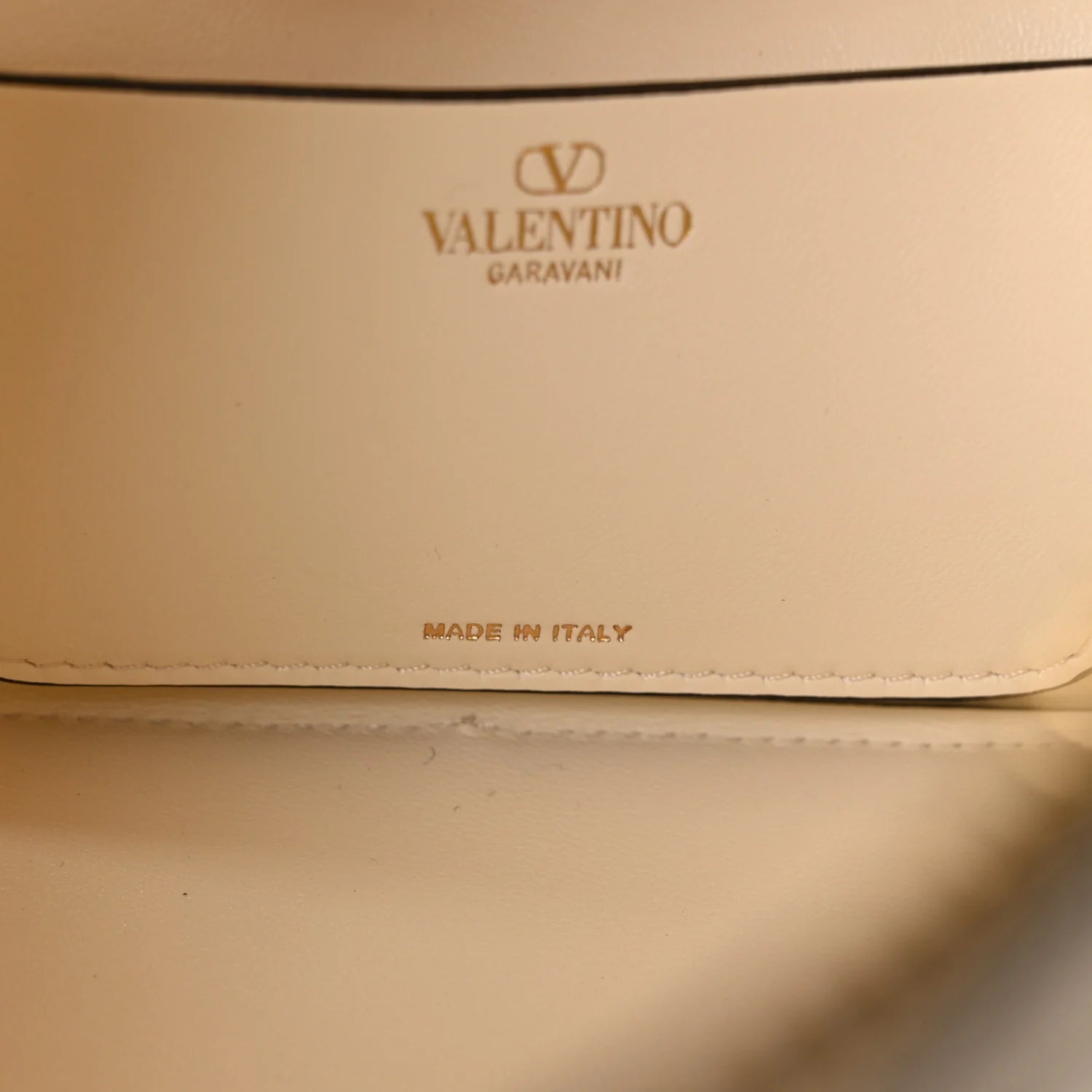 Grainy Calfskin Small Vlogo Moon Hobo Bag Ivory