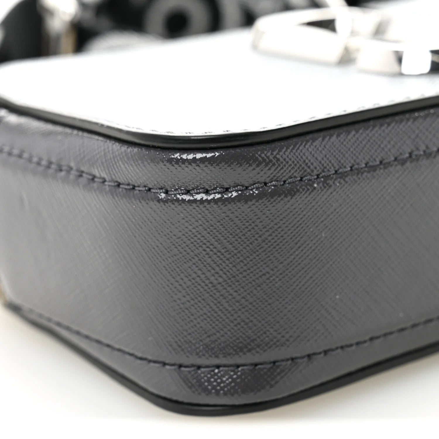 Saffiano Small Snapshot Camera Bag Grey Multicolor