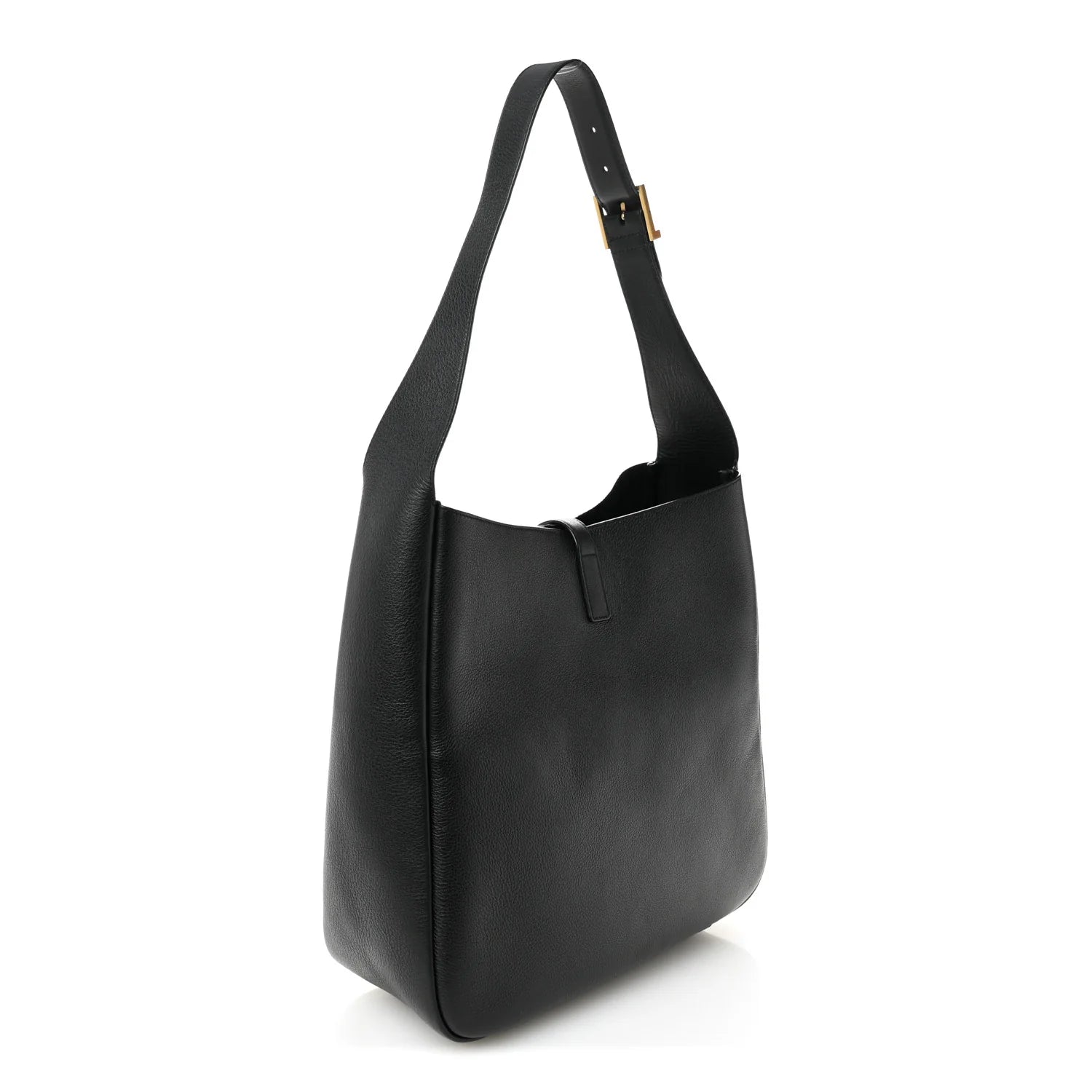 Supple Calfskin Large Le 5 a 7 Soft Hobo Black