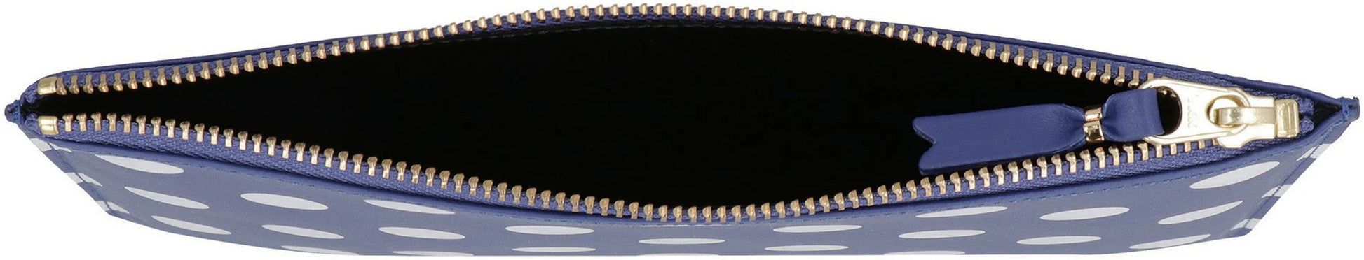 PRINTED LEATHER FLAT POUCH