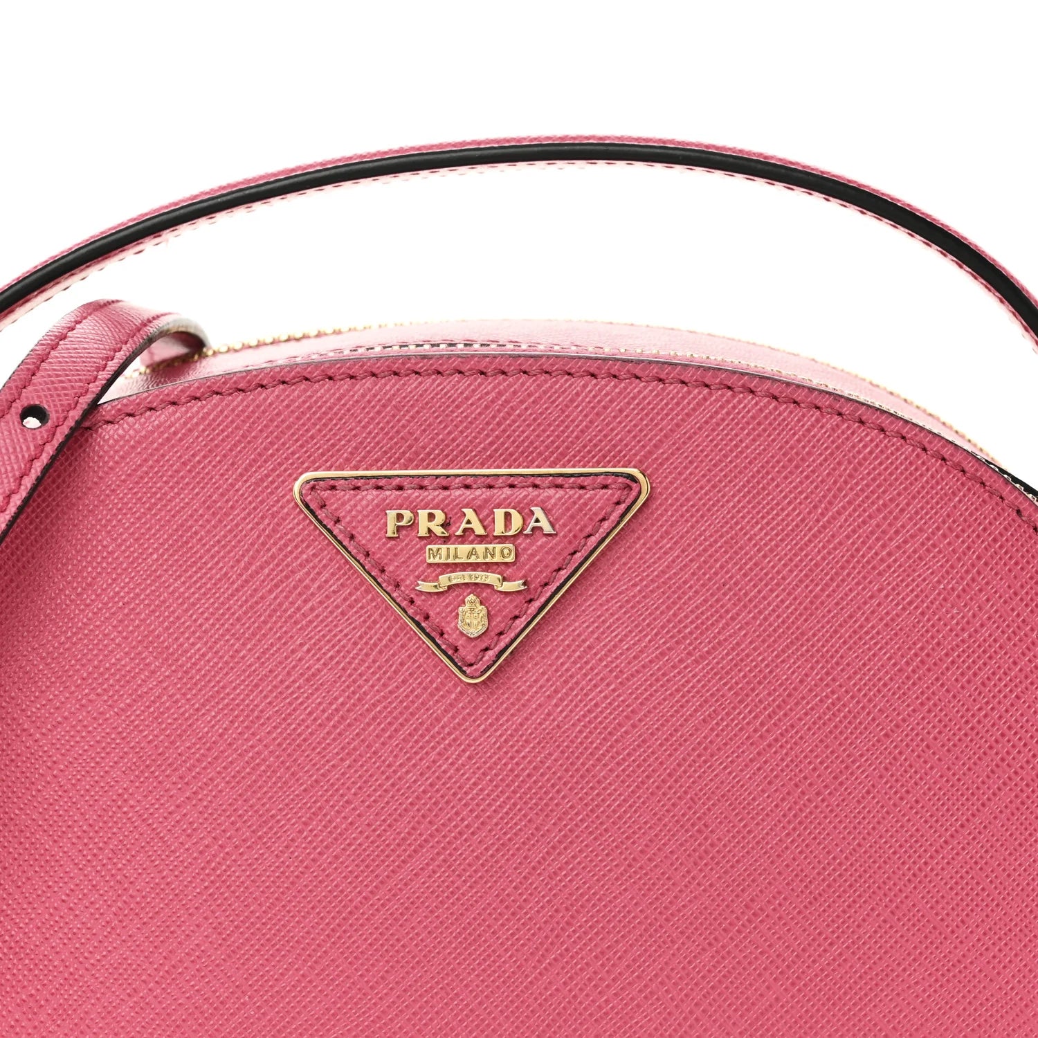 Saffiano Lux Odette Crossbody Magenta