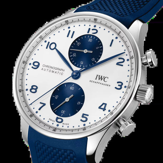 Unworn  Portugieser Automatic Chronograph, Stainless Steel, 41 Mm, Ref# IW371620, Box and Papers