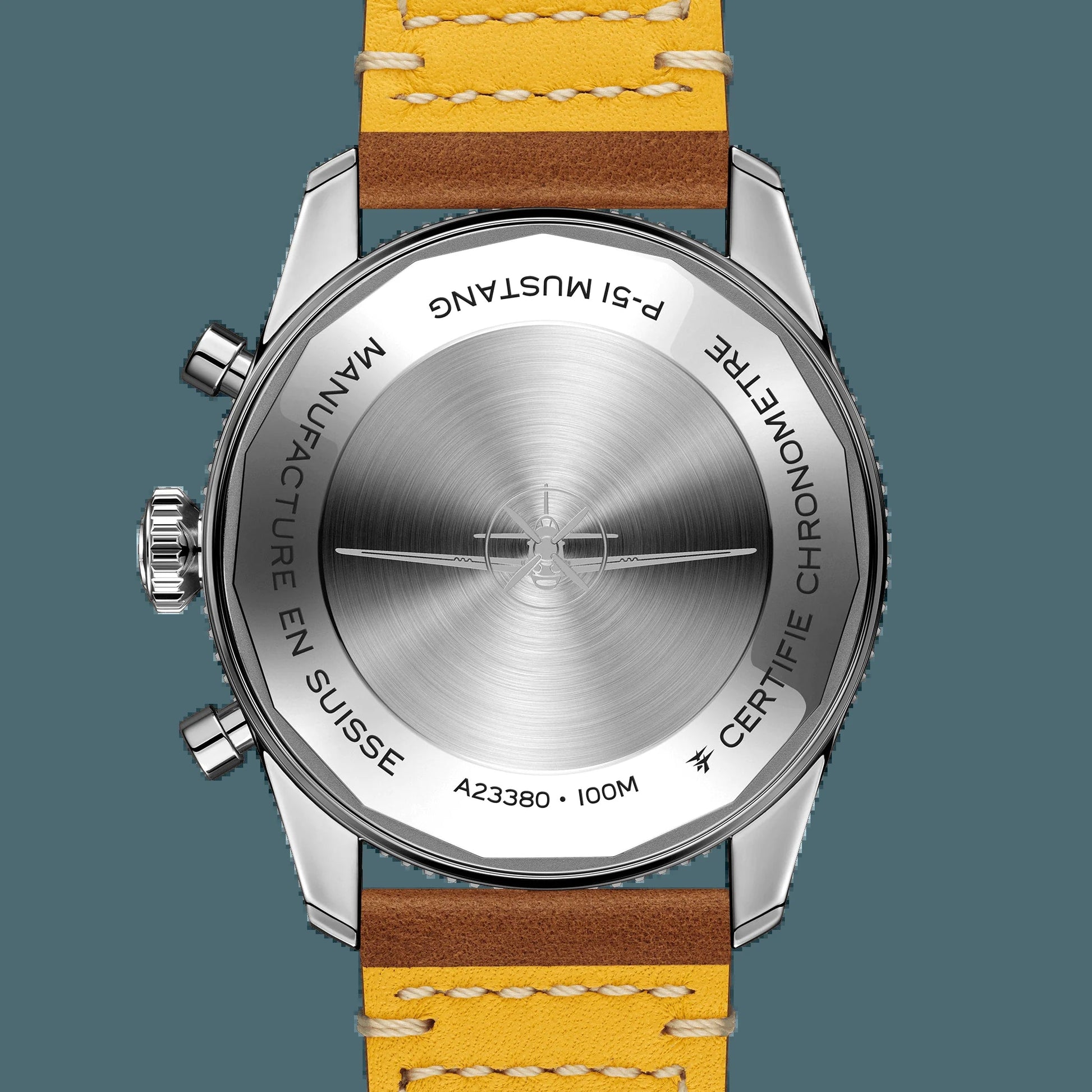 Classic AVI Chronograph 42 P-51 Mustang, Stainless Steel, Ref# A233803A1B1X1, Unworn 2024