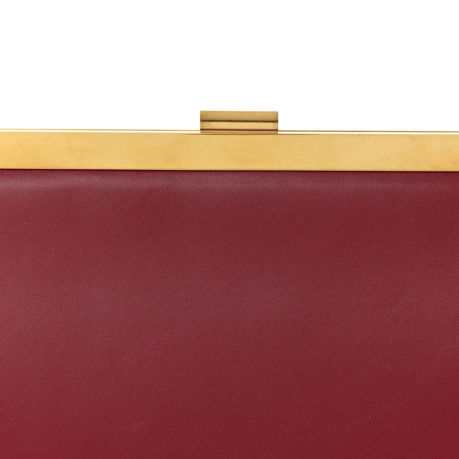Patina Box Calfskin Medium Clasp Bag Scarlet