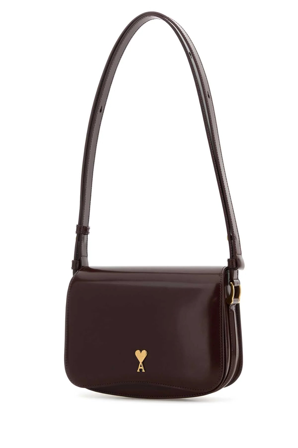 CHOCOLATE LEATHER PARIS PARIS CROSSBODY BAG