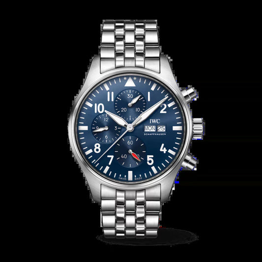 Unworn  Pilot’S Watch Chronograph, Stainless Steel, 43 Mm, Ref# IW378004, Box and Papers