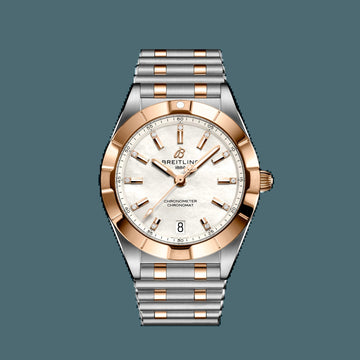 Chronomat 32, Stainless Steel, 18K Red Gold and 11 Diamonds, Ref# U77310101A2U1, Unworn 2024