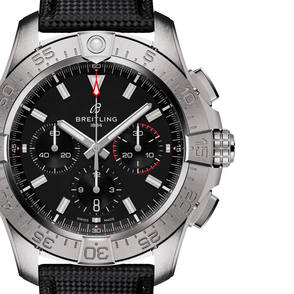 Unworn  Avenger B01 Chronograph 44 Ref# AB0147101B1X1, Box and Papers