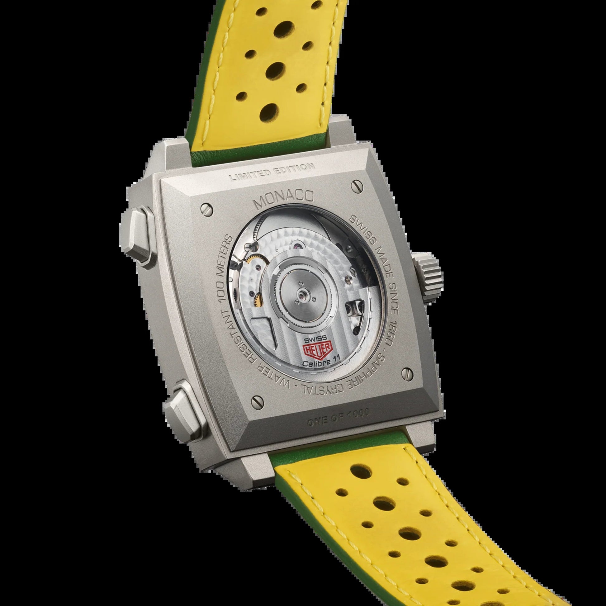 Unworn  Monaco Chronograph Racing Green Automatic, Titanium, 39Mm, Ref# CAW218E.FC6565, Box and Papers