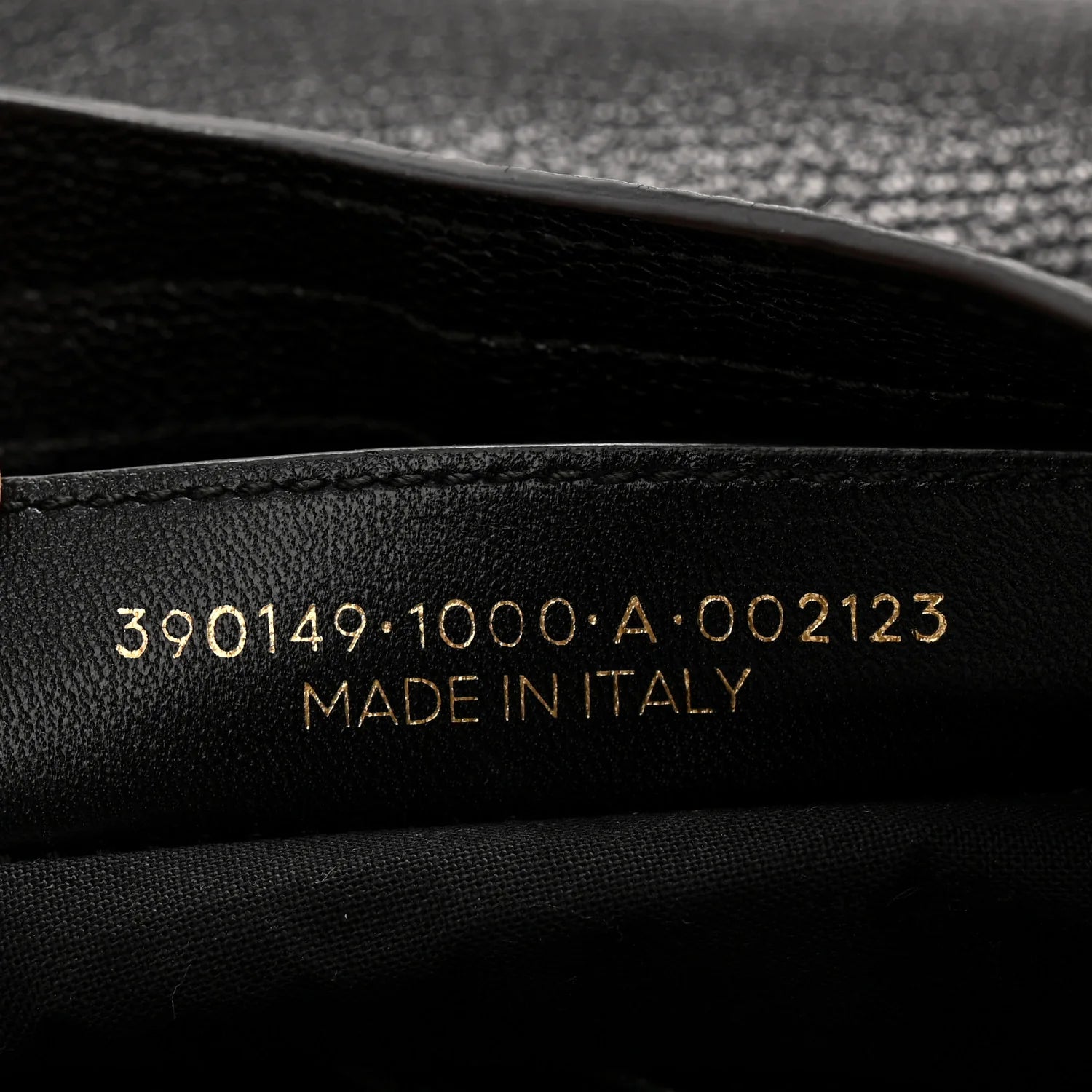 Chevre Gold Metallic Edge Hardware Town Black