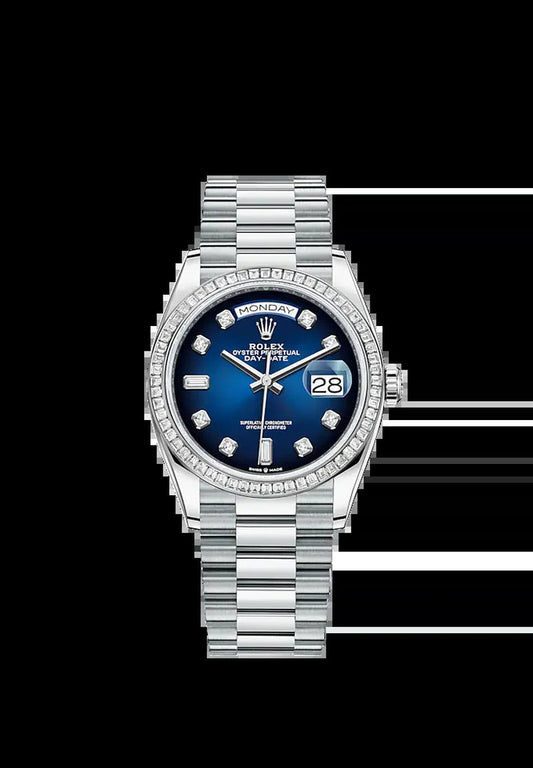 Day-Date, 36Mm, Platinum and Diamonds, Ref# 128396Tbr-0008