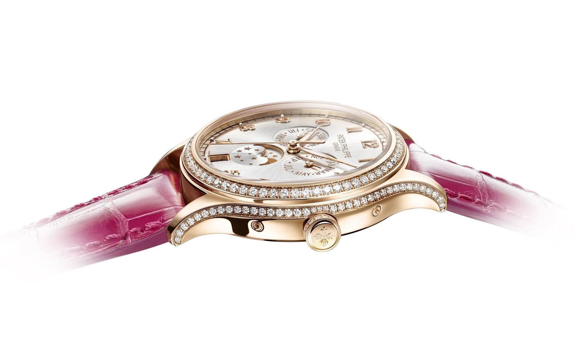 Complication, 18K Rose Gold Set with 155 Diamonds (~1.34 Ct), 38Mm, Annual Calendar Ref# 4947R-001