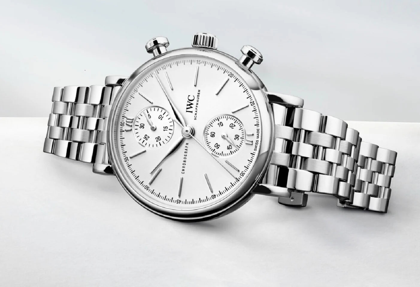 Unworn  Portofino Chronograph 39, Stainless Steel, 39Mm, Ref# IW391503, Box and Papers