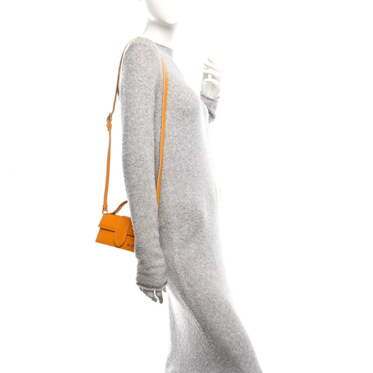 Smooth Calfskin Le Bambino Dark Orange